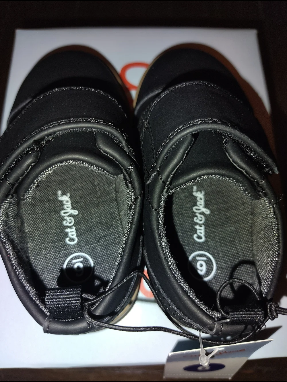 Cat & Jack Toddlers Black Hook-and-Loop Dress Shoes